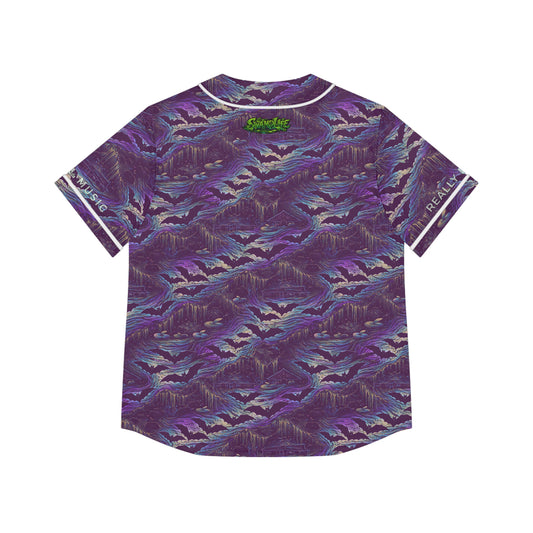SwampLife Stay Swampy - Women’s Purple Swamp Baseball Jersey