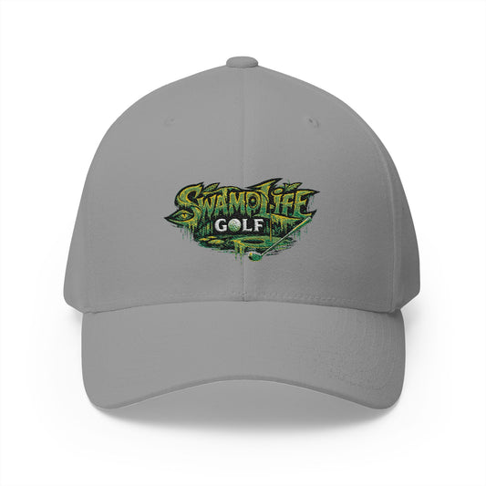 SwampLife Golf Embroidered Cap — 'Fore Real' Fitted Hat
