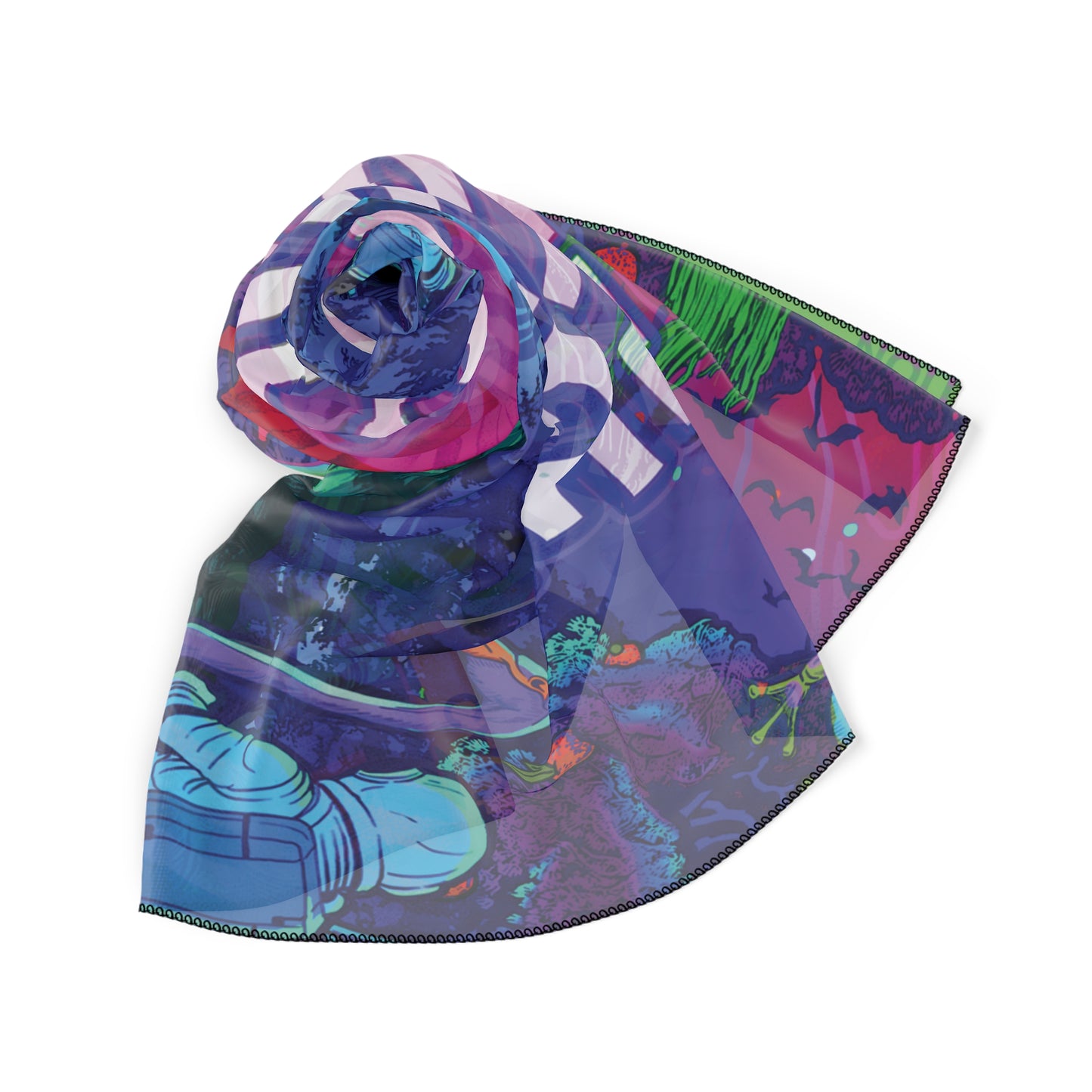 Vibrant Swamp - Festival Scarf
