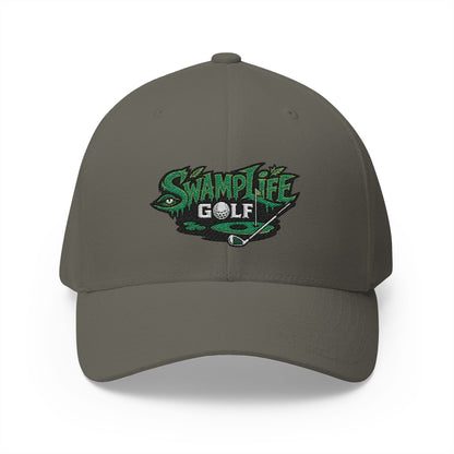 SwampLife Golf Embroidered Cap — 'Fore Real' Fitted Hat