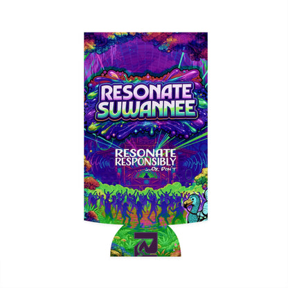 Vibrant Swamplife Slim Can Koozie - Resonate Responsibly