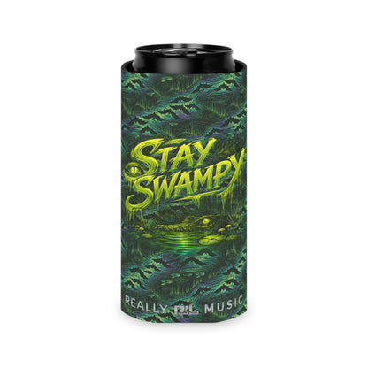 Stay Swampy & Resonate Responsibly - SwampLife Gator Koozie