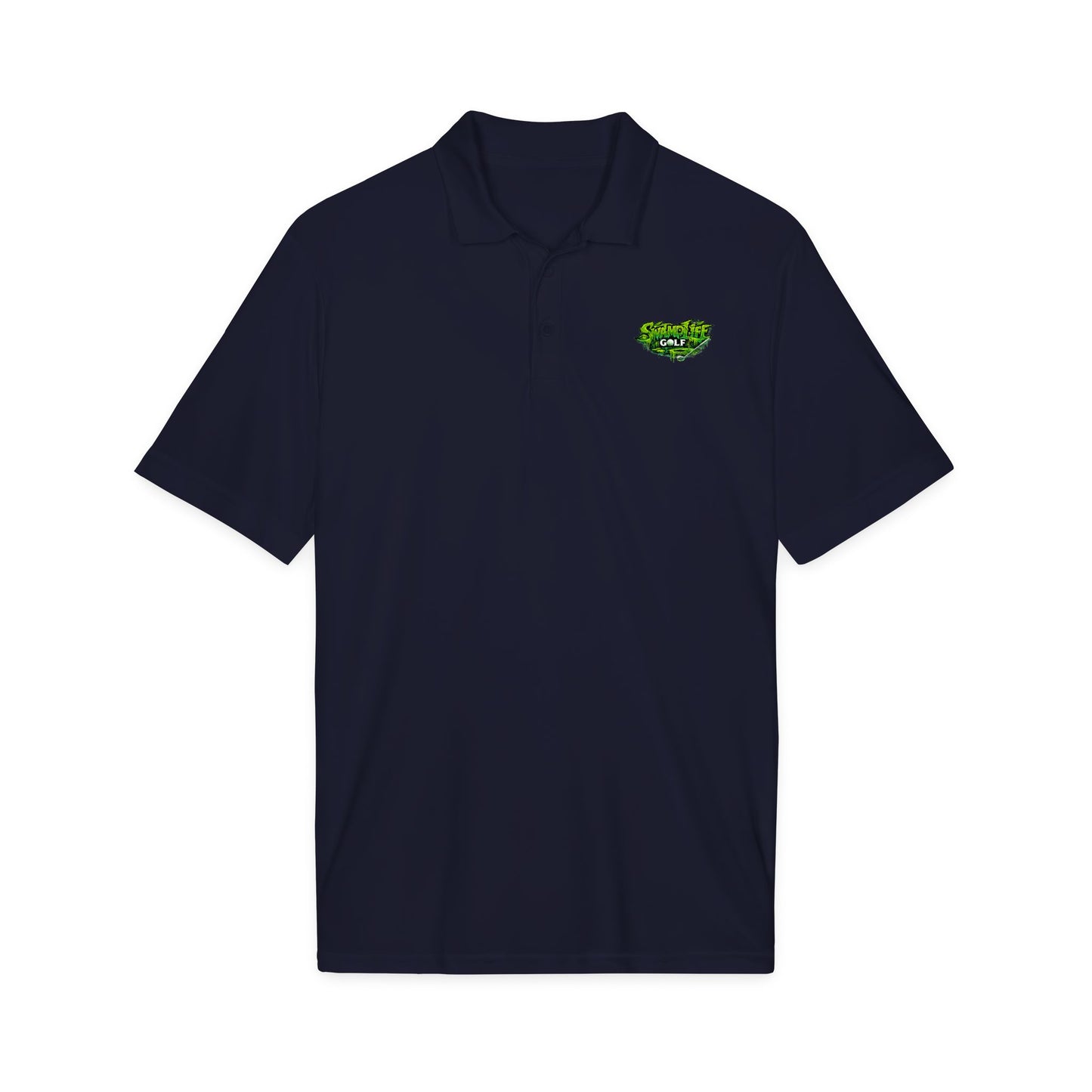 SwampLife Golf Logo Polo — Performance Sport Shirt