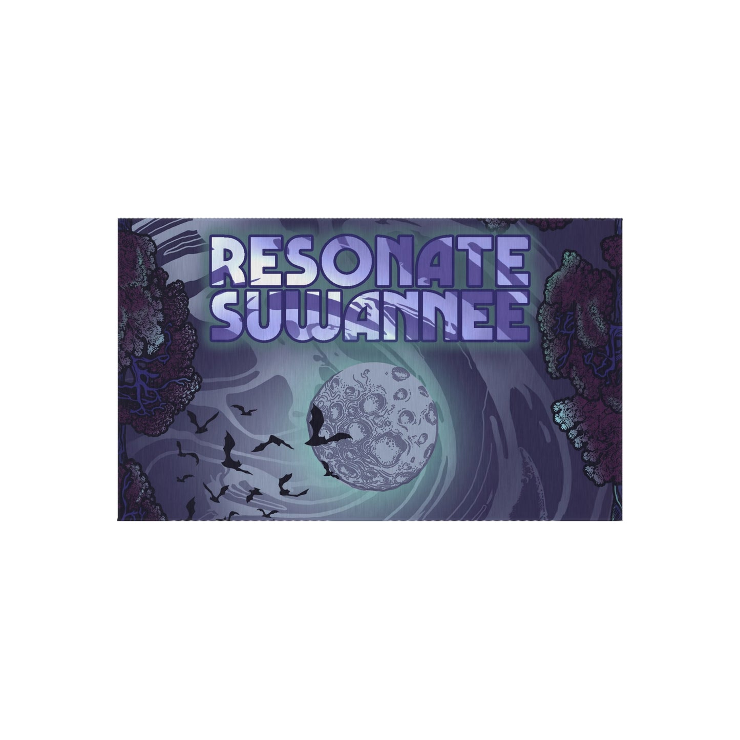 Outdoor Rug/Festival Mat — Moonlit Forest