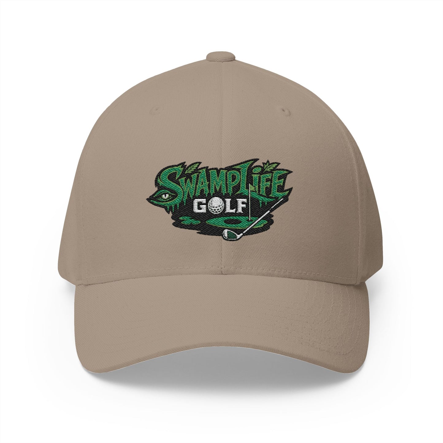SwampLife Golf Embroidered Cap — 'Fore Real' Fitted Hat