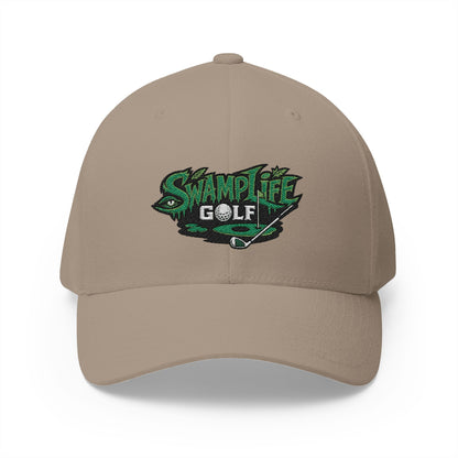 SwampLife Golf Embroidered Cap — 'Fore Real' Fitted Hat