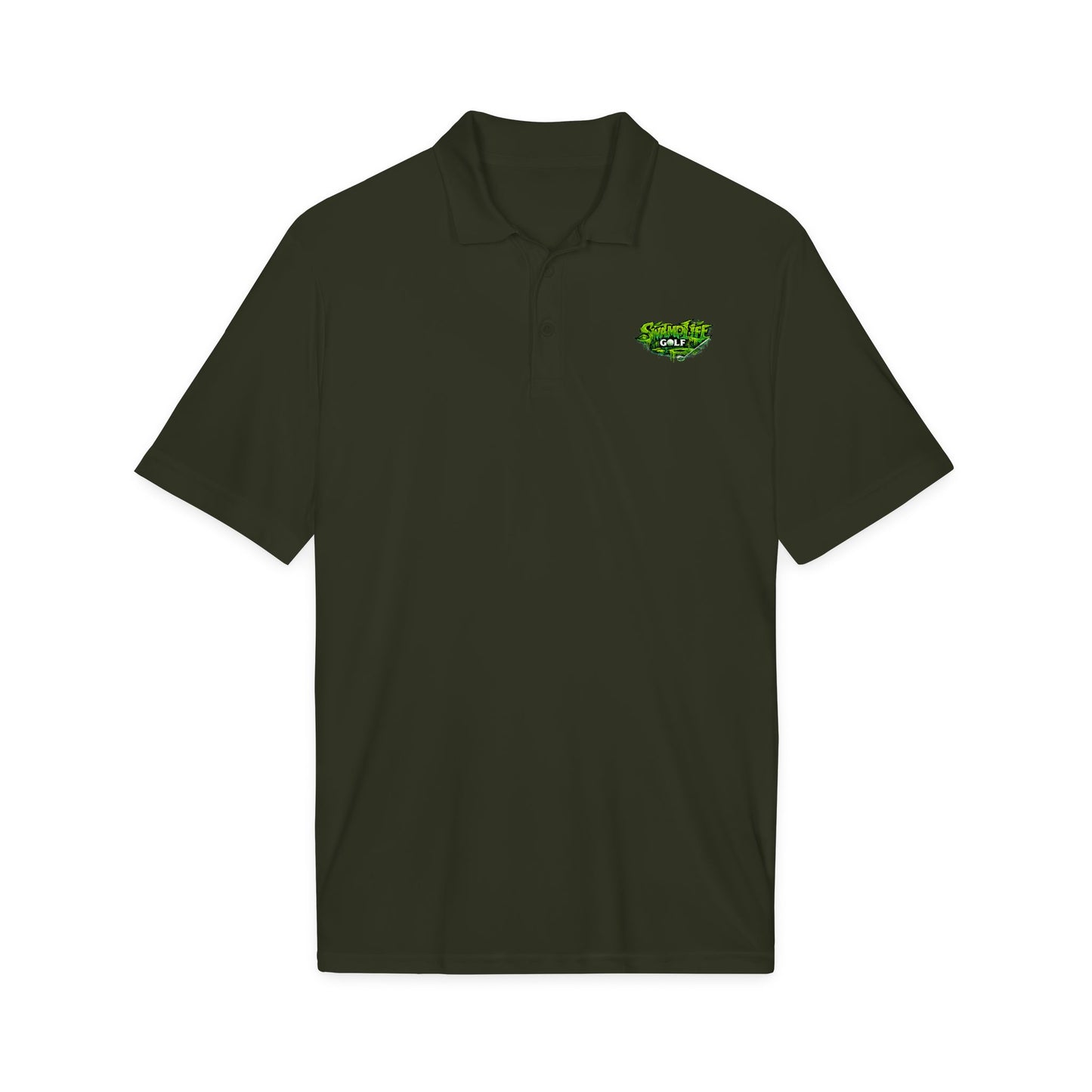 SwampLife Golf Logo Polo — Performance Sport Shirt
