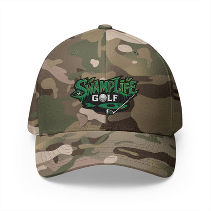 SwampLife Golf Embroidered Cap — 'Fore Real' Fitted Hat