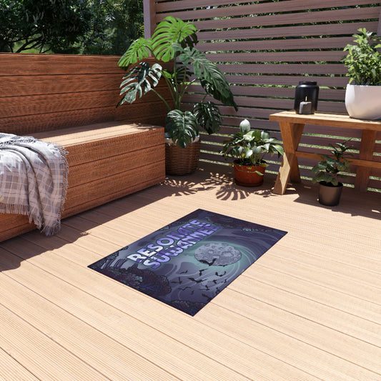 Outdoor Rug/Festival Mat — Moonlit Forest
