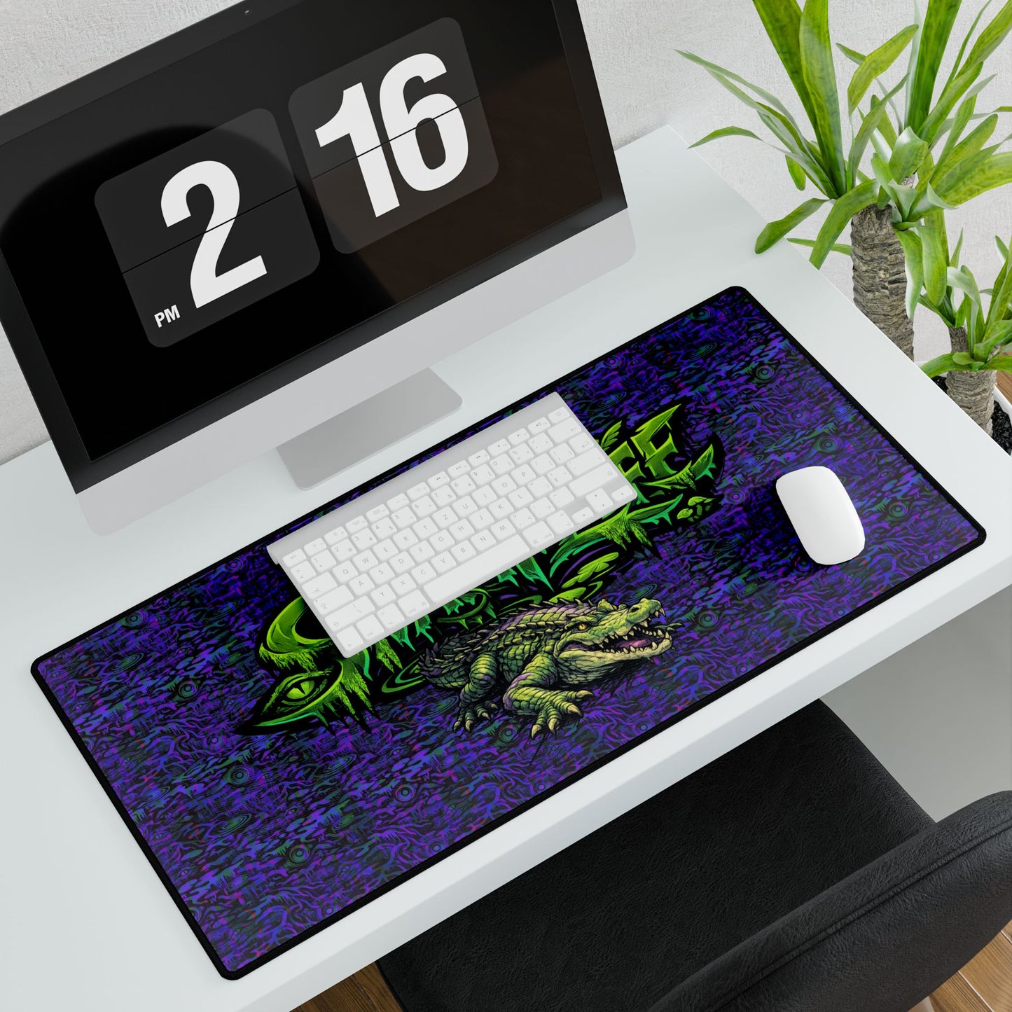 Swamp Life Alligator Desk Mat