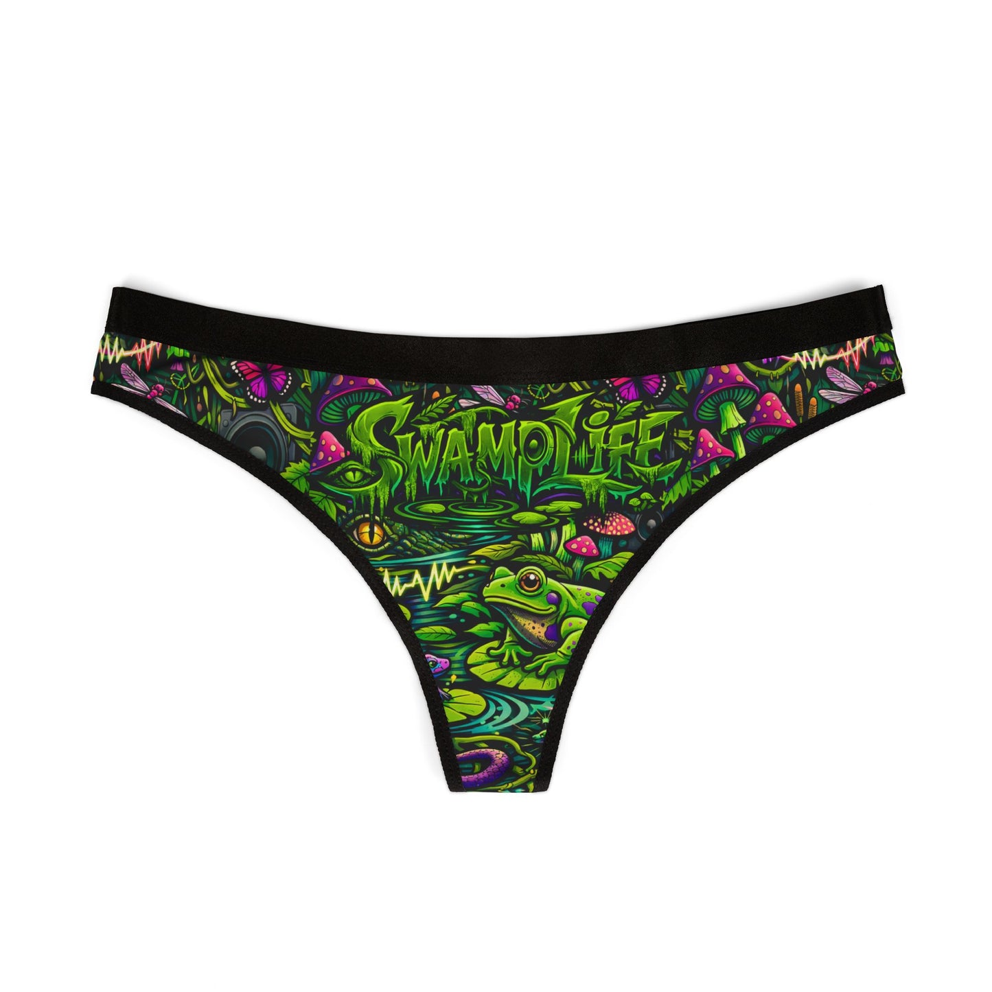SwampLife Festival Psychedelic Mushroom Graphic Underwear —(Resonate Responsibly... or Don't)