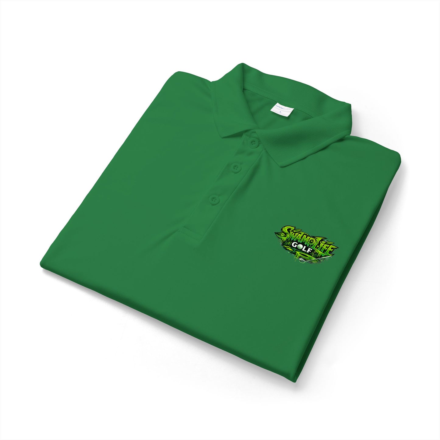SwampLife Golf Logo Polo — Performance Sport Shirt