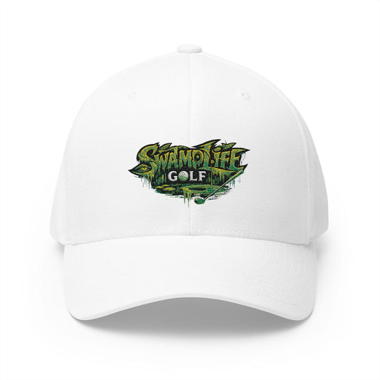 SwampLife Golf Embroidered Cap — 'Fore Real' Fitted Hat