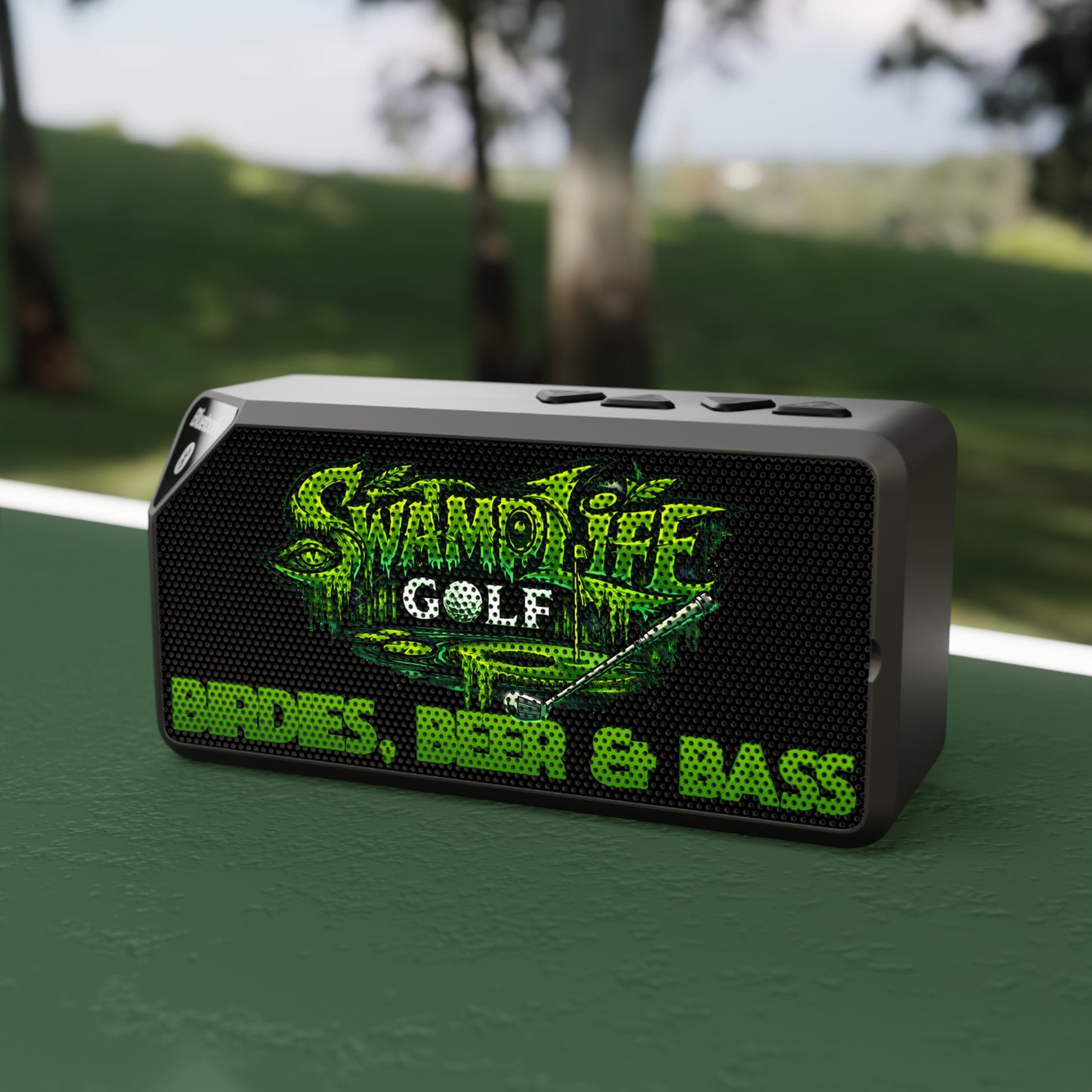 SwampLife: Golf "Birdies, Beer & Bass" - Portable Bluetooth Speaker