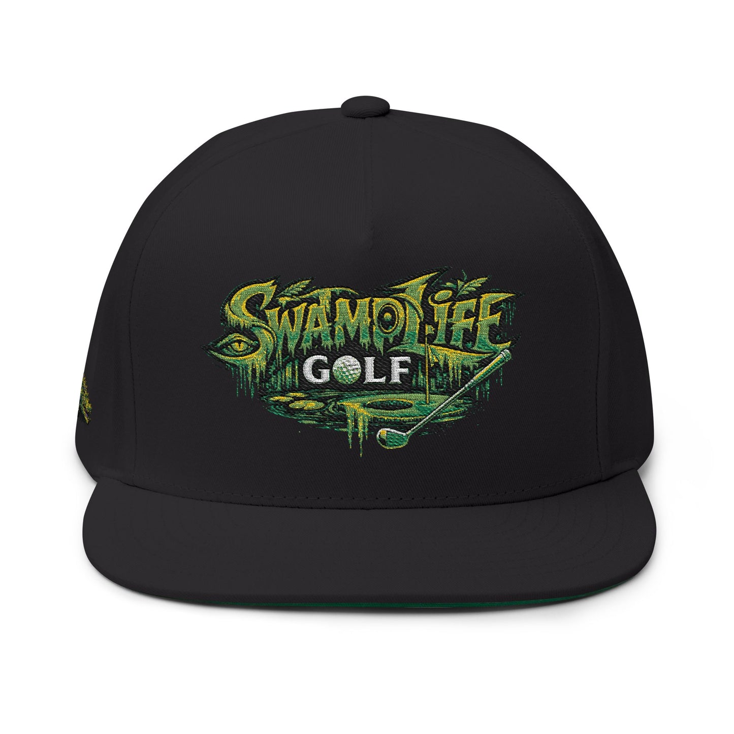 SwampLife Golf - GATOR Edition Embroidered Flat Bill Cap
