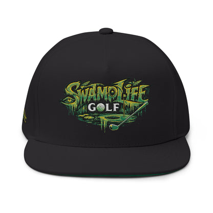 SwampLife Golf - GATOR Edition Embroidered Flat Bill Cap