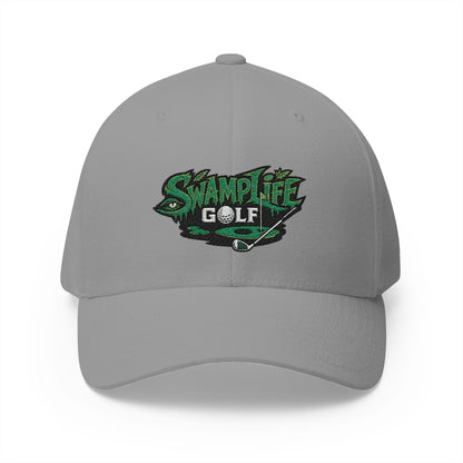 SwampLife Golf Embroidered Cap — 'Fore Real' Fitted Hat