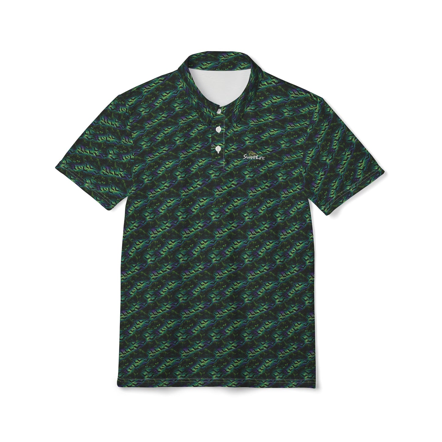 SwampLife Casual Golf Polo - SwampLife Music Pattern