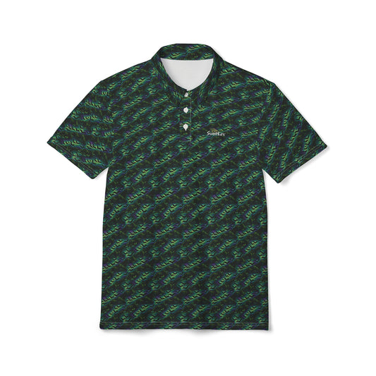 SwampLife Casual Golf Polo - SwampLife Music Pattern