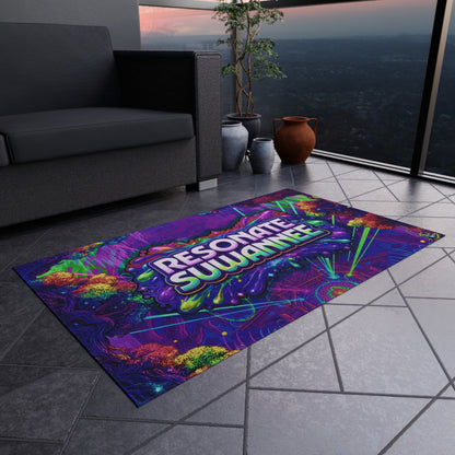 Vibrant Festival Outdoor Rug - Psychedelic Camping Mat