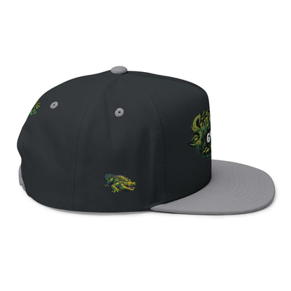 SwampLife Golf - GATOR Edition Embroidered Flat Bill Cap