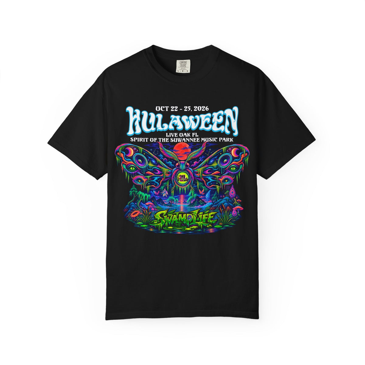 Hulaween Swamplife Moth Graphic T-Shirt