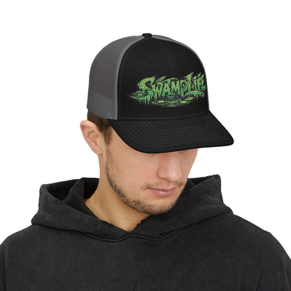 Swamp Life Embroidered Trucker SnapBack