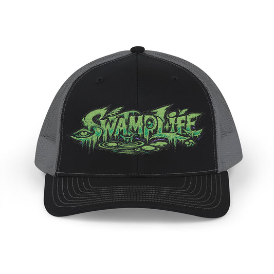 Swamp Life Embroidered Trucker SnapBack