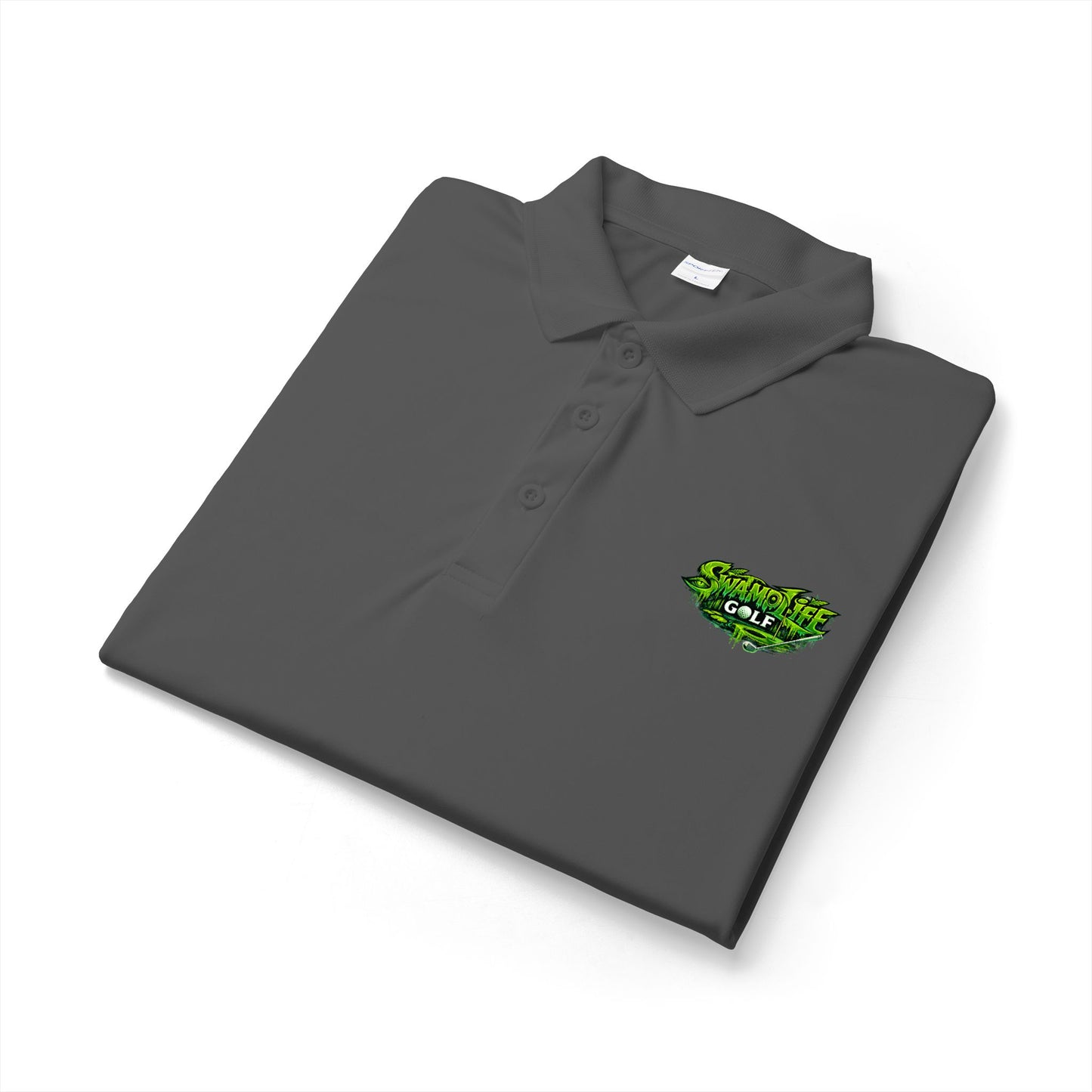 SwampLife Golf Logo Polo — Performance Sport Shirt