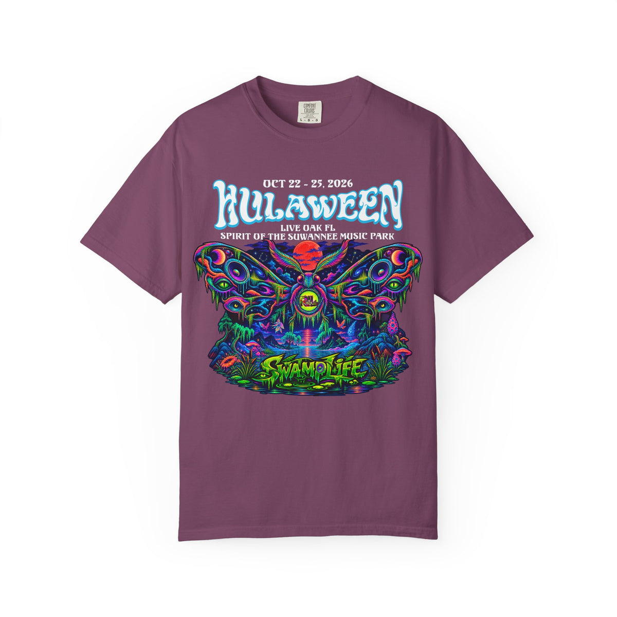 Hulaween Swamplife Moth Graphic T-Shirt