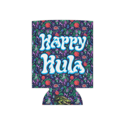Happy Hula Psychedelic Can Koozie