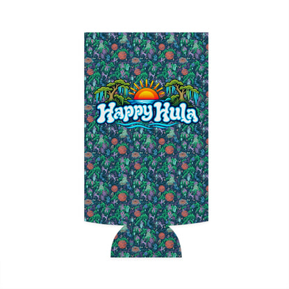 Hulaween 2026 'Happy Hula' Festival Design - Slim Can Cooler