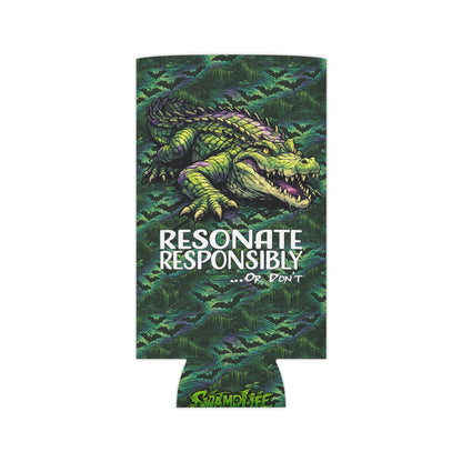 Stay Swampy & Resonate Responsibly - SwampLife Gator Koozie