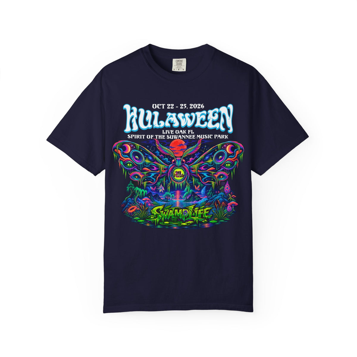 Hulaween Swamplife Moth Graphic T-Shirt