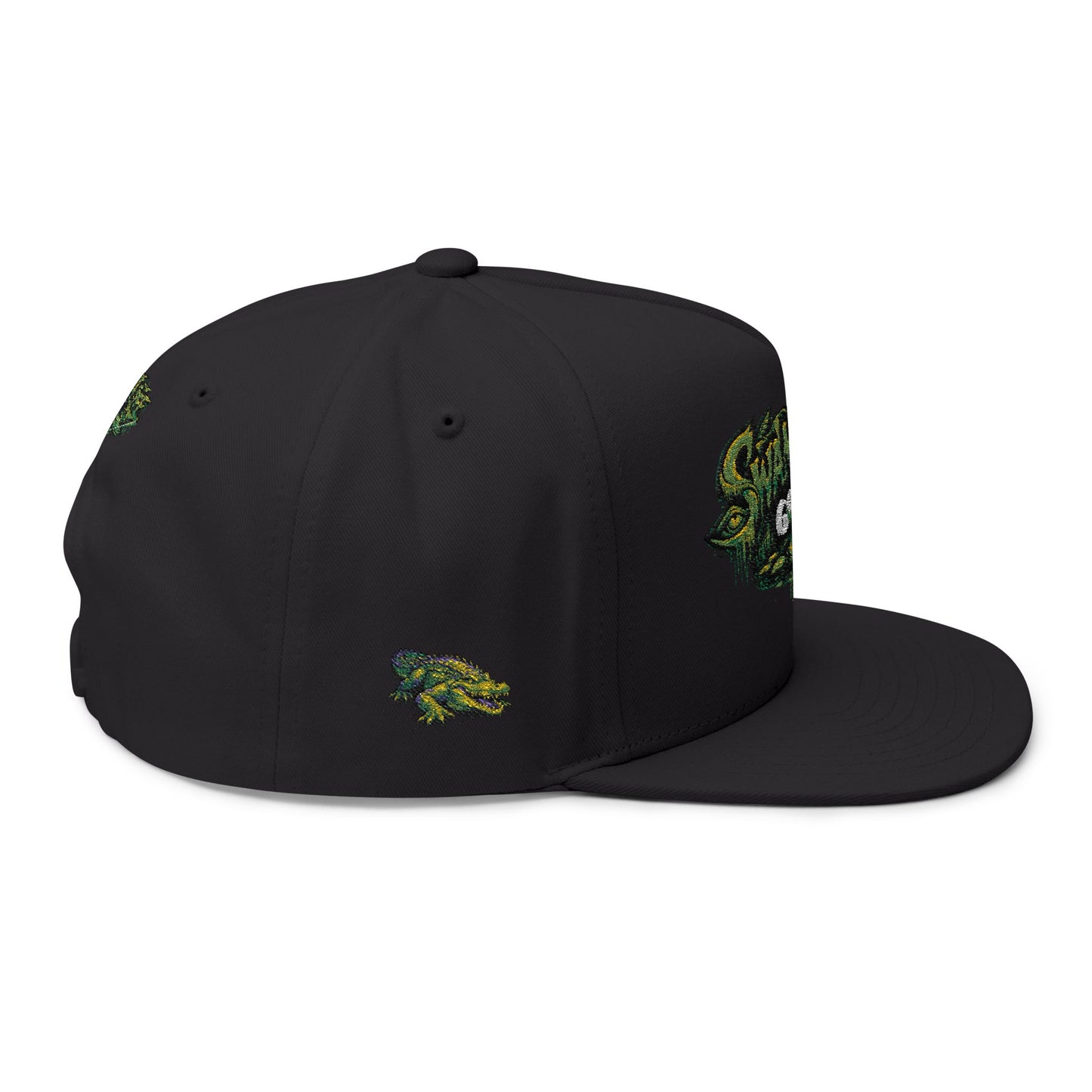 SwampLife Golf - GATOR Edition Embroidered Flat Bill Cap