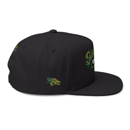 SwampLife Golf - GATOR Edition Embroidered Flat Bill Cap
