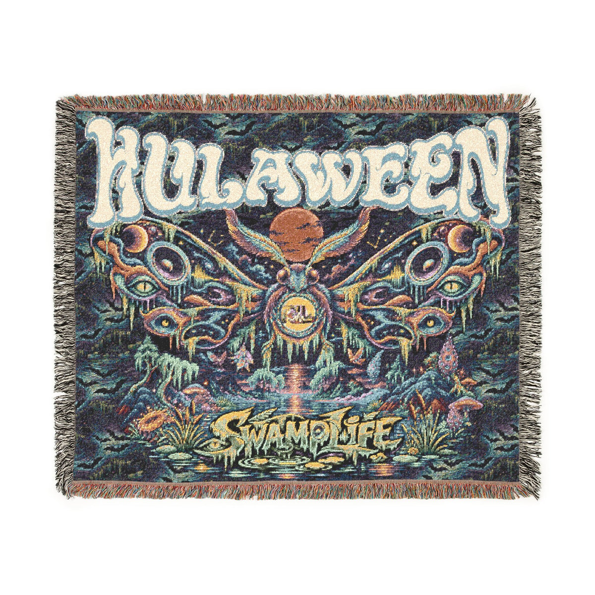 Hulaween Woven Blanket