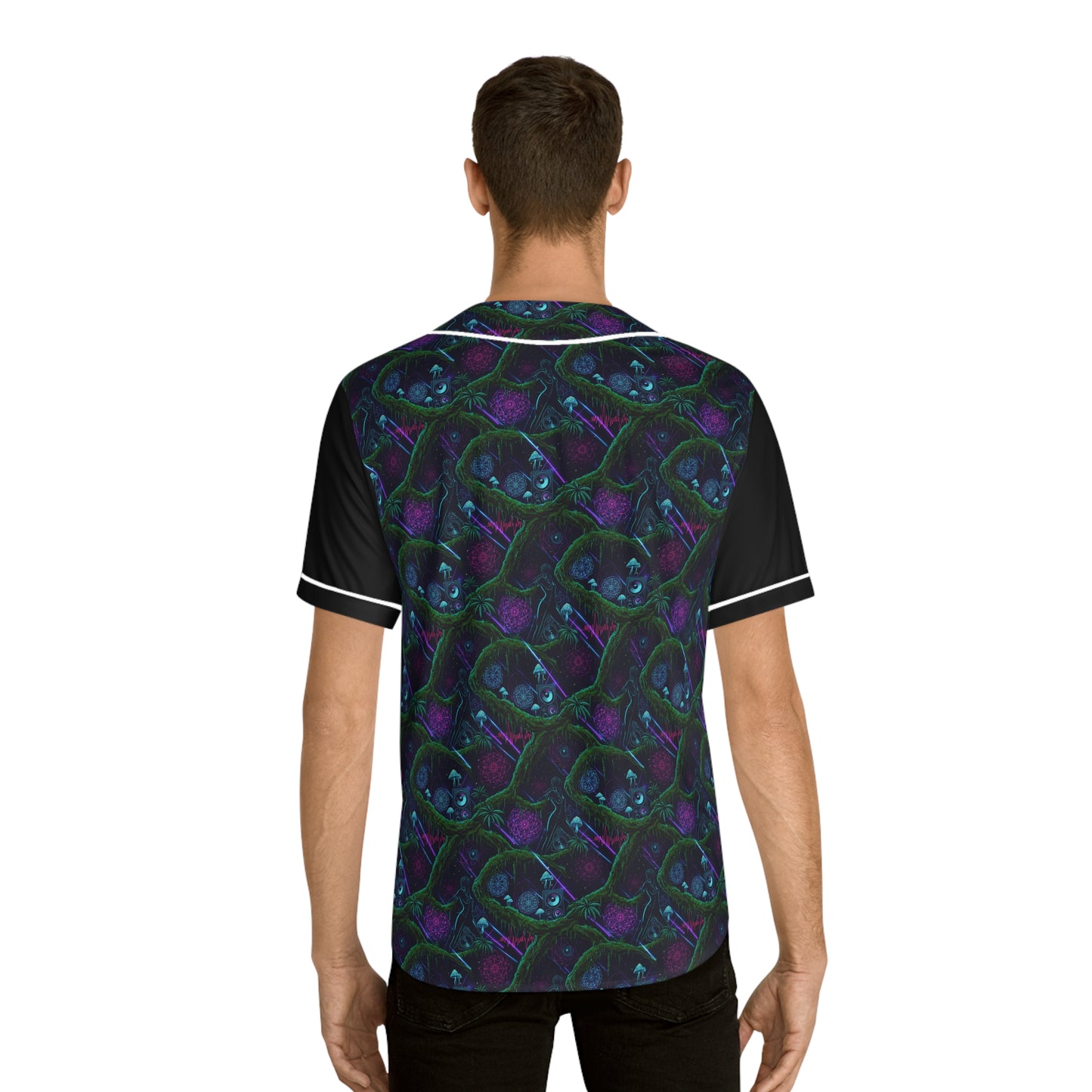 Swamp Bass Patterned Baseball Jersey