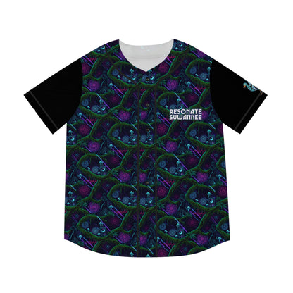 Swamp Bass Patterned Baseball Jersey