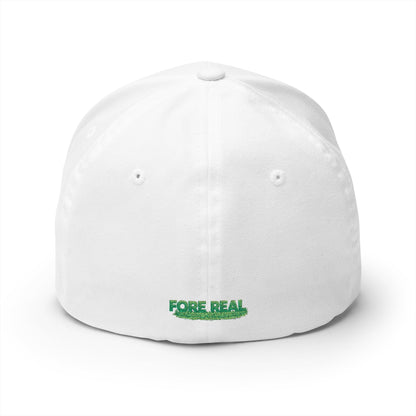 SwampLife Golf Embroidered Cap — 'Fore Real' Fitted Hat