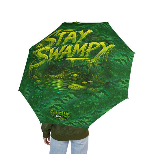 SwampLife: Golf - "Stay Swampy" Foldable Umbrella