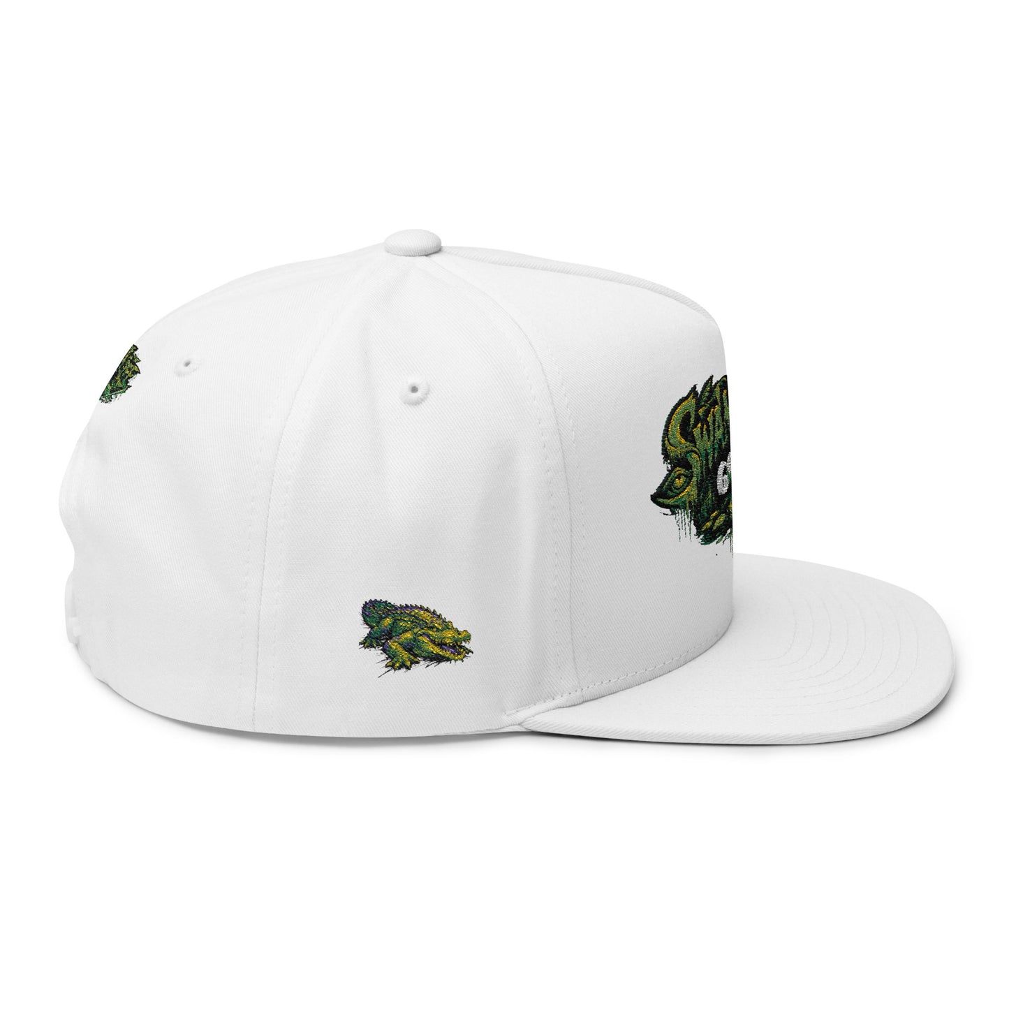 SwampLife Golf - GATOR Edition Embroidered Flat Bill Cap