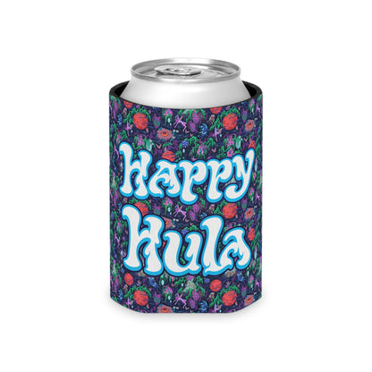 Happy Hula Psychedelic Can Koozie