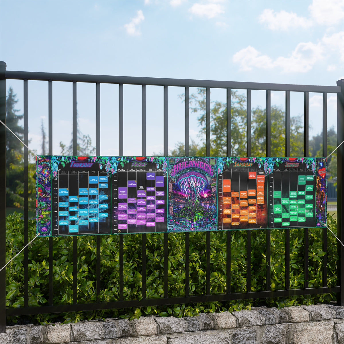 Hulaween 2026 Matte Stage Schedule Banner