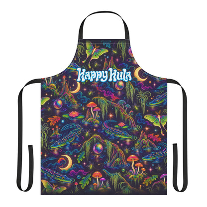 Psychedelic Mushroom "Happy Hula" Apron
