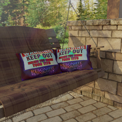 WARNING KEEP OUT: Outdoor Pillow