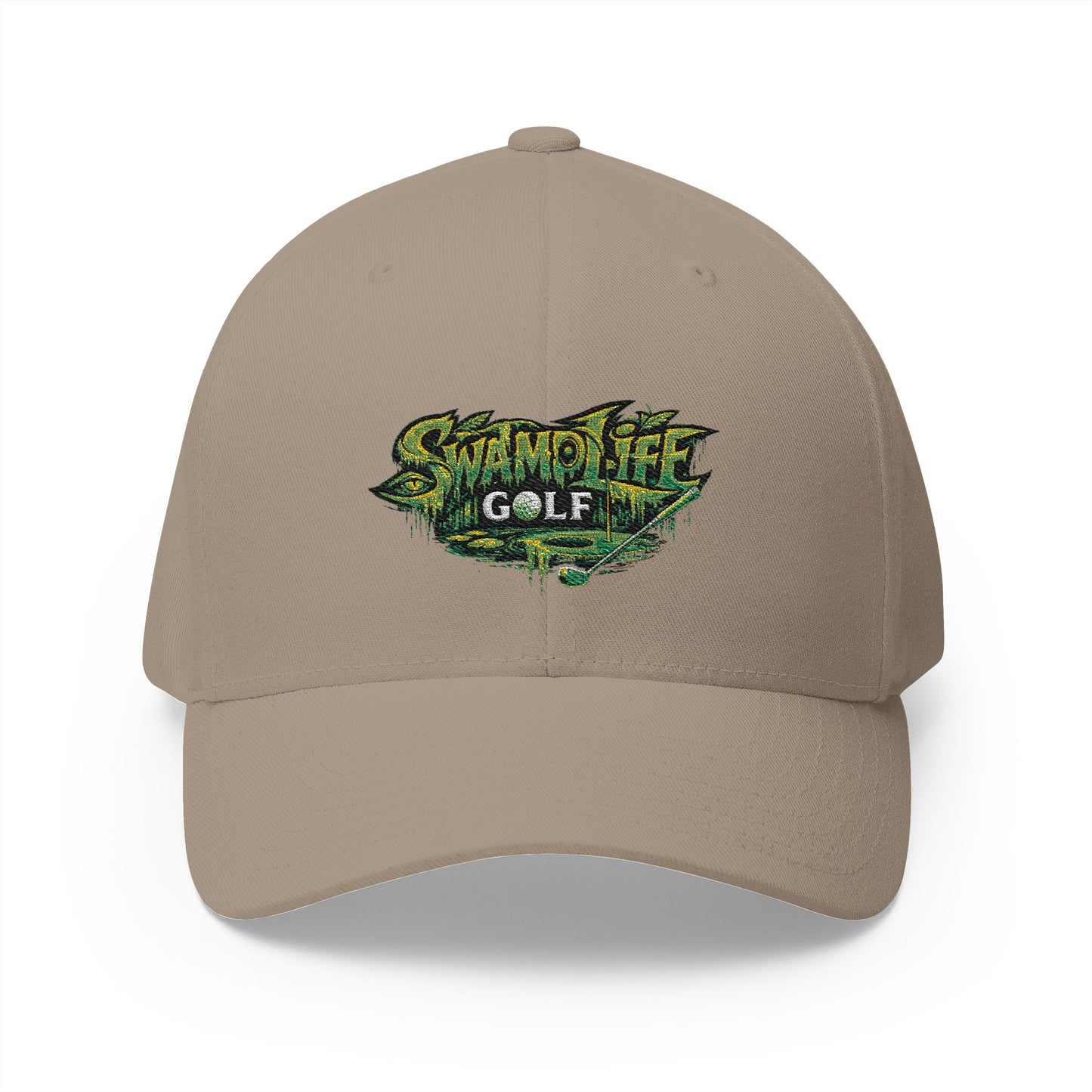 SwampLife Golf Embroidered Cap — 'Fore Real' Fitted Hat