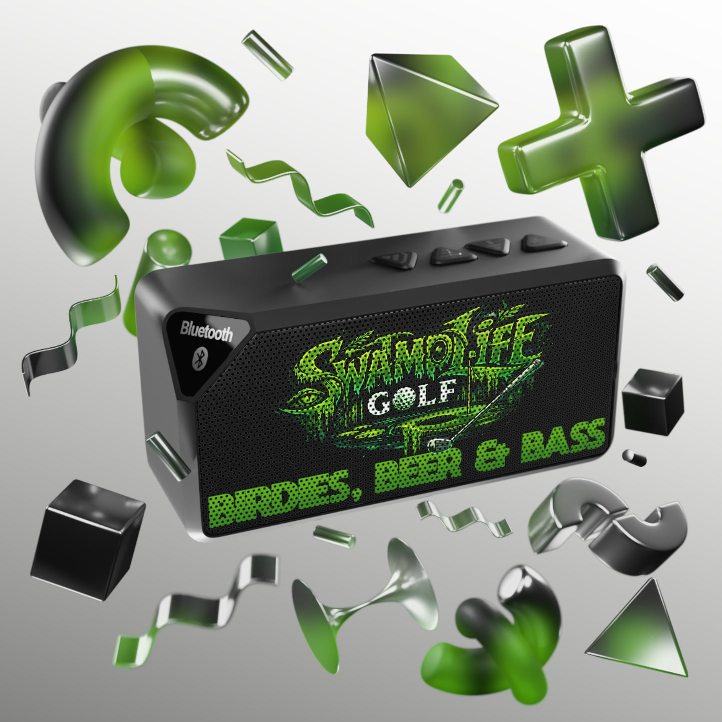 SwampLife: Golf "Birdies, Beer & Bass" - Portable Bluetooth Speaker