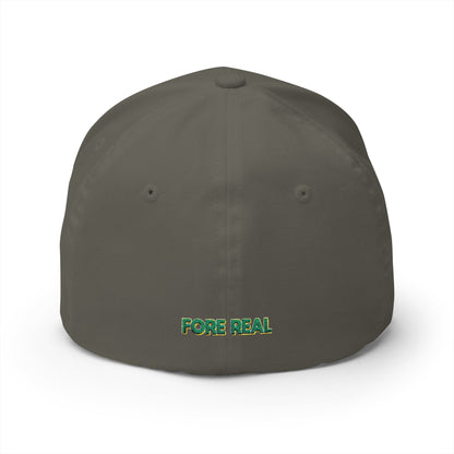 SwampLife Golf Embroidered Cap — 'Fore Real' Fitted Hat