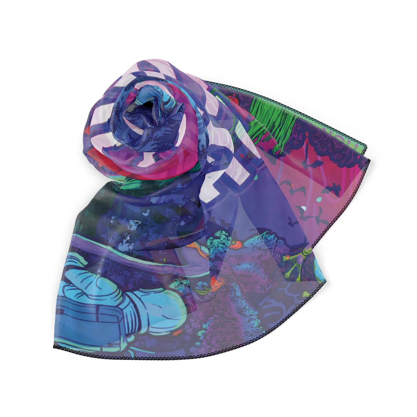 Vibrant Swamp - Festival Scarf